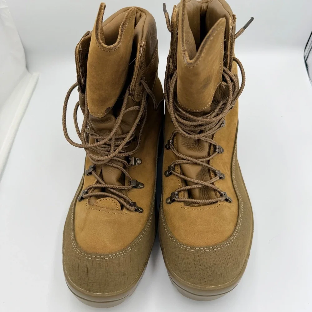 Belleville 950 MCB Mountain Combat Boots Mens 14 R Brown Leather Vibram USA Made